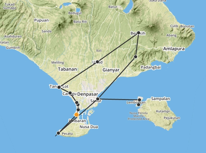 Bali route 2 weken